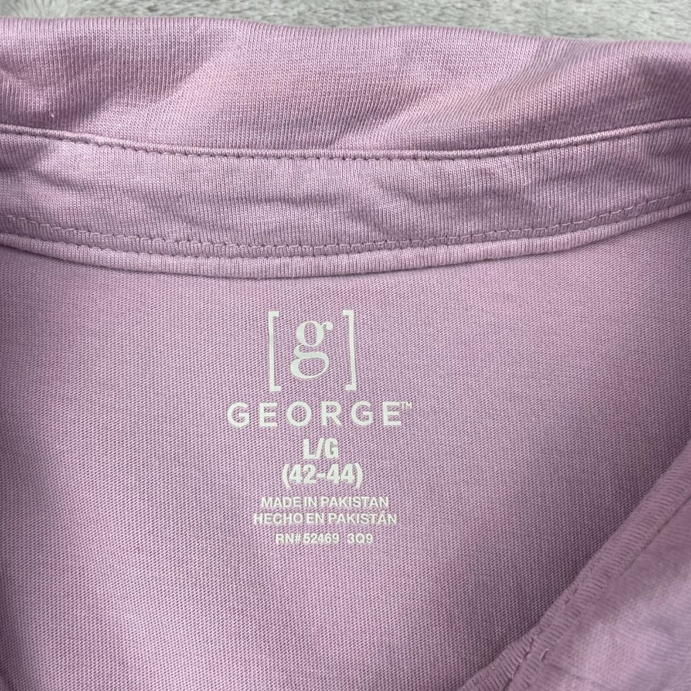 George Short Sleeve Cotton Polo Shirt Men's Size Large 42-44 - Picture 4 of 8